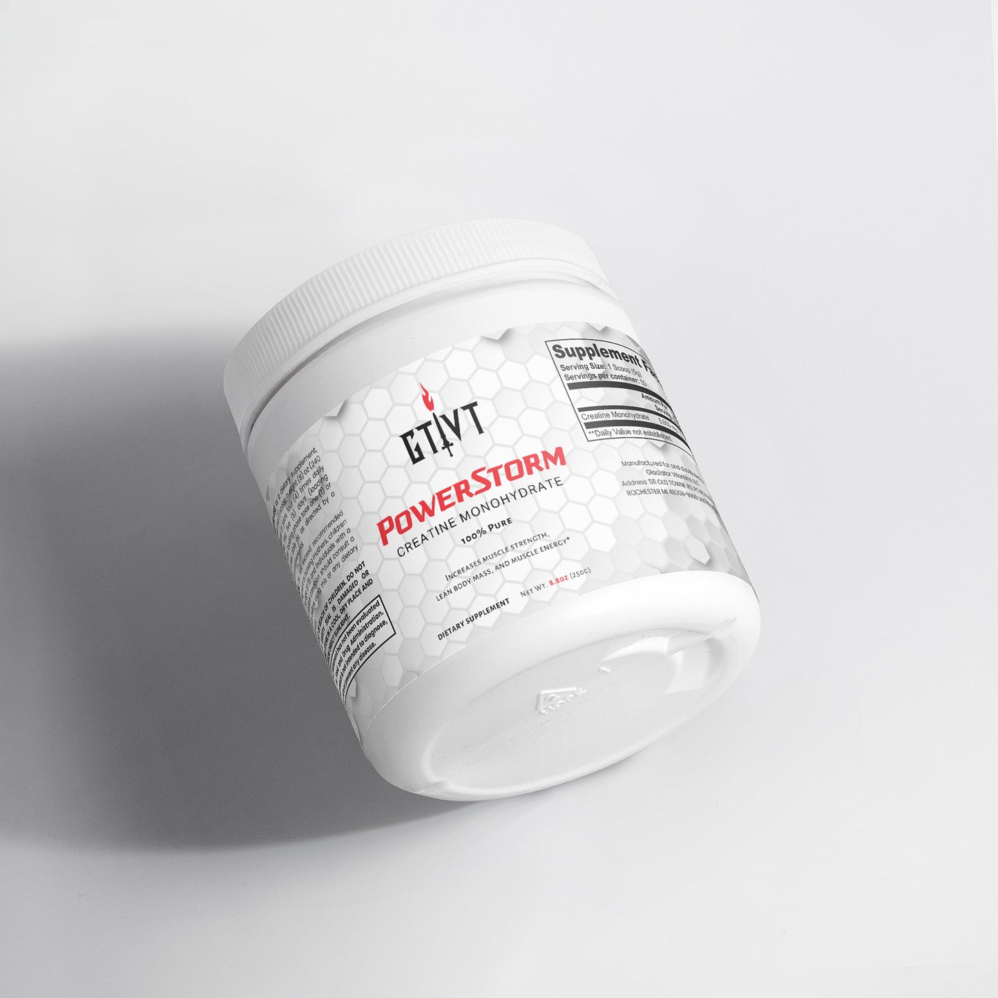 PowerStorm | Creatine Monohydrate (100% Pure)