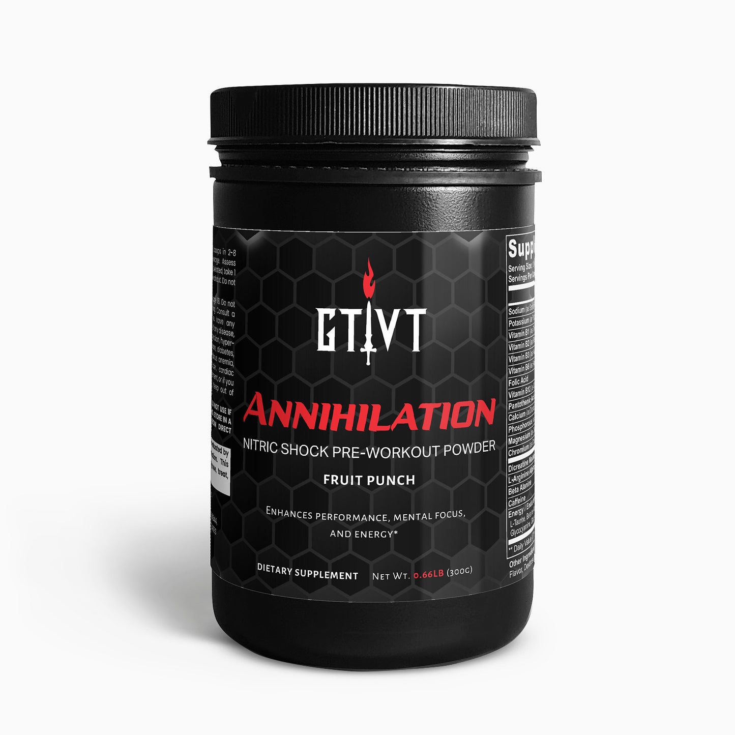 Annihilation | Nitric Shock Pre-Workout Powder (Fruit Punch)
