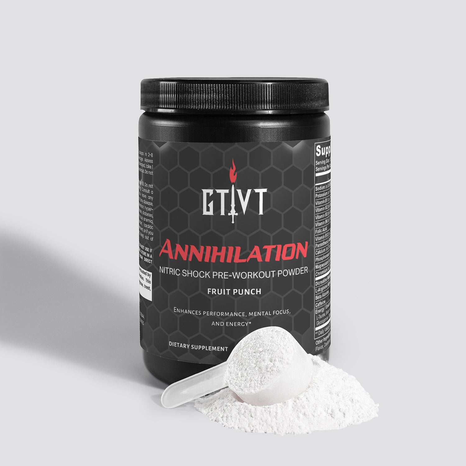 Annihilation | Nitric Shock Pre-Workout Powder (Fruit Punch)