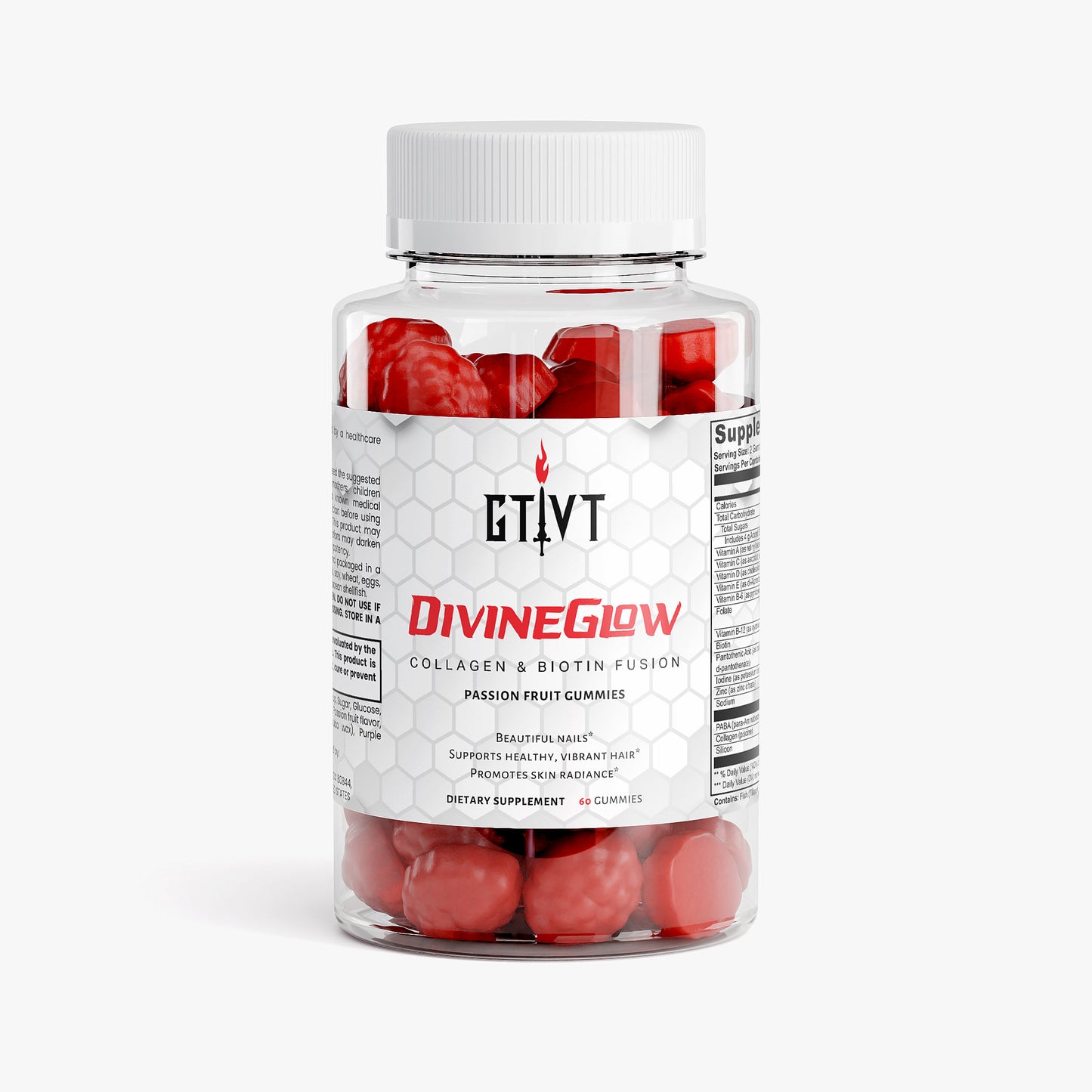 GTVT | DivineGlow | Collagen & Biotin Fusion Gummies