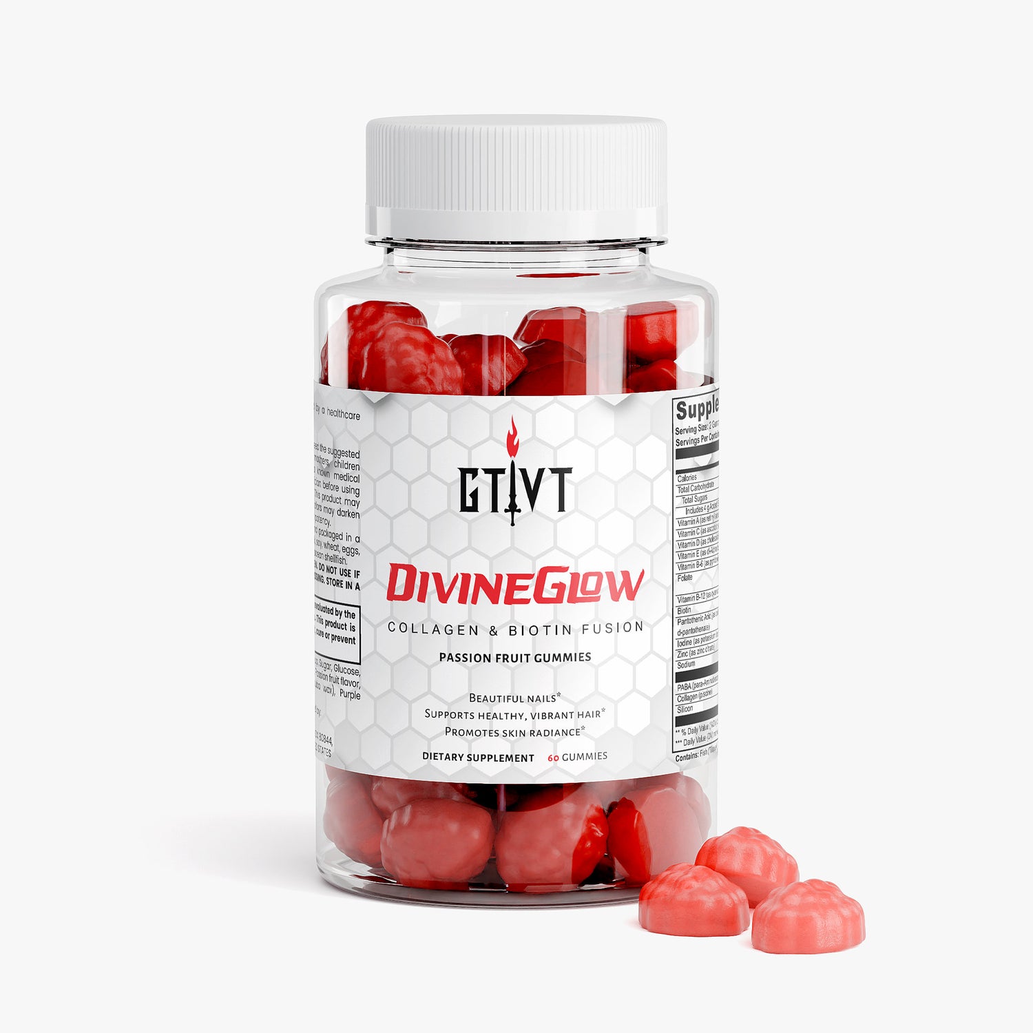 GTVT | DivineGlow | Collagen & Biotin Fusion Gummies
