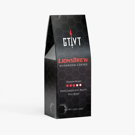 GTVT | LionsBrew | Lion’s Mane & Chaga Mushroom Coffee | Focus & Energy