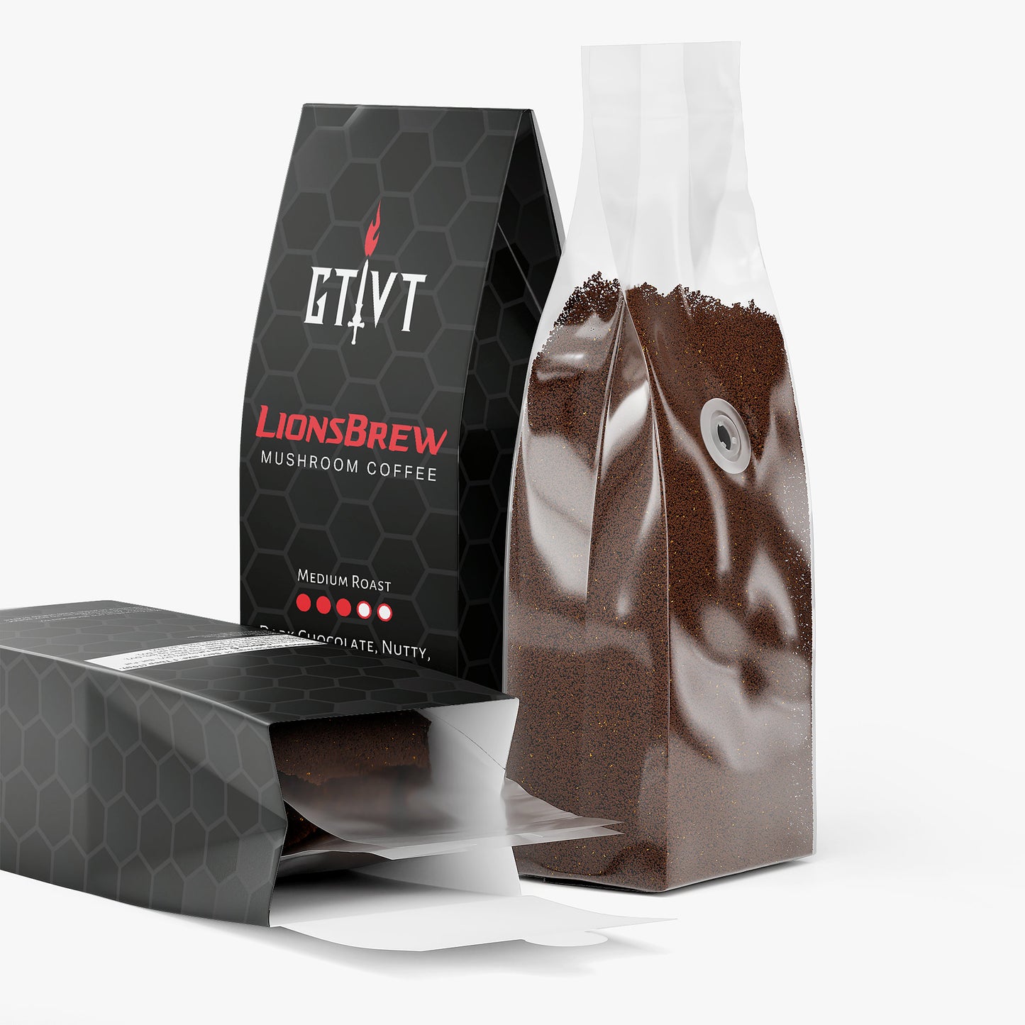 GTVT | LionsBrew | Lion’s Mane & Chaga Mushroom Coffee | Focus & Energy