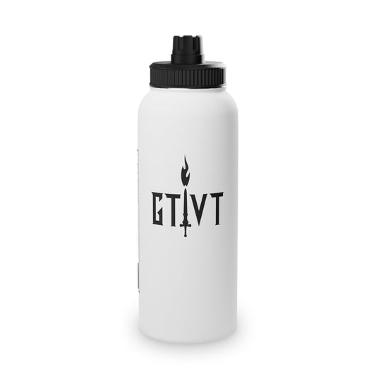 32oz Stainless Steel GTVT bottle. Double-wall insulated, BPA-free, & built for training. Durable Leak-Proof Cap.