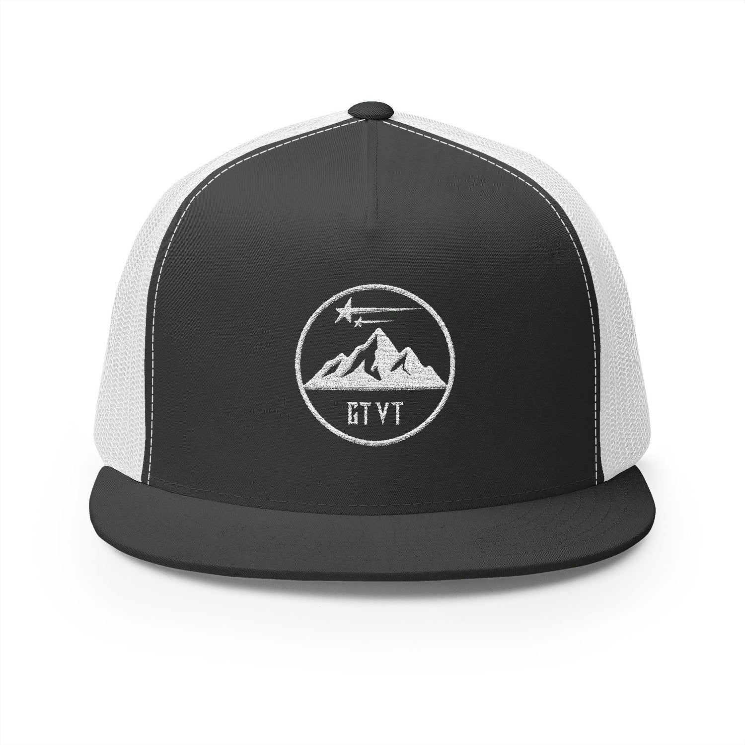GTVT Trailblazer 5-Panel Range Cap High Profile Trucker Hat with Embroidered Patch