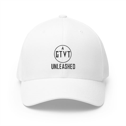 GTVT Unleashed Flexfit Icon Cap Sleek Black Fitted Athletic Baseball Hat