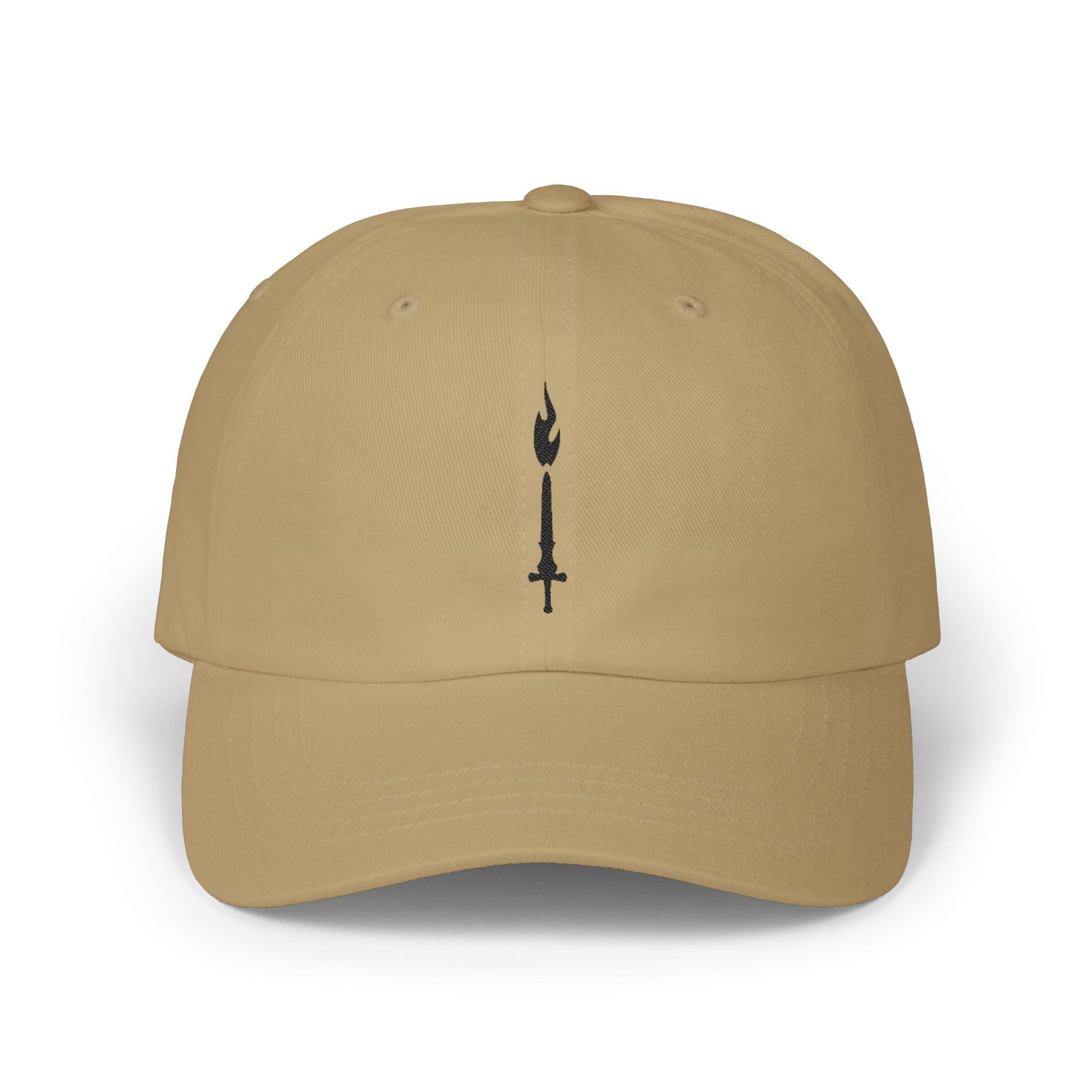GTVT Unstructured Core Cap Low Profile Baseball Hat with Minimalist Dagger Emblem