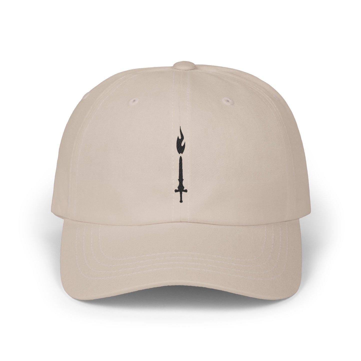 GTVT Unstructured Core Cap Low Profile Baseball Hat with Minimalist Dagger Emblem