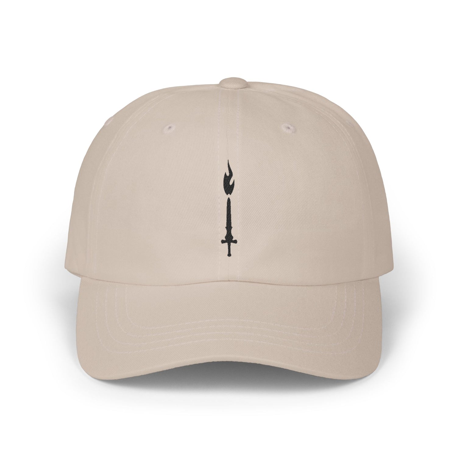 GTVT Unstructured Core Cap Low Profile Baseball Hat with Minimalist Dagger Emblem