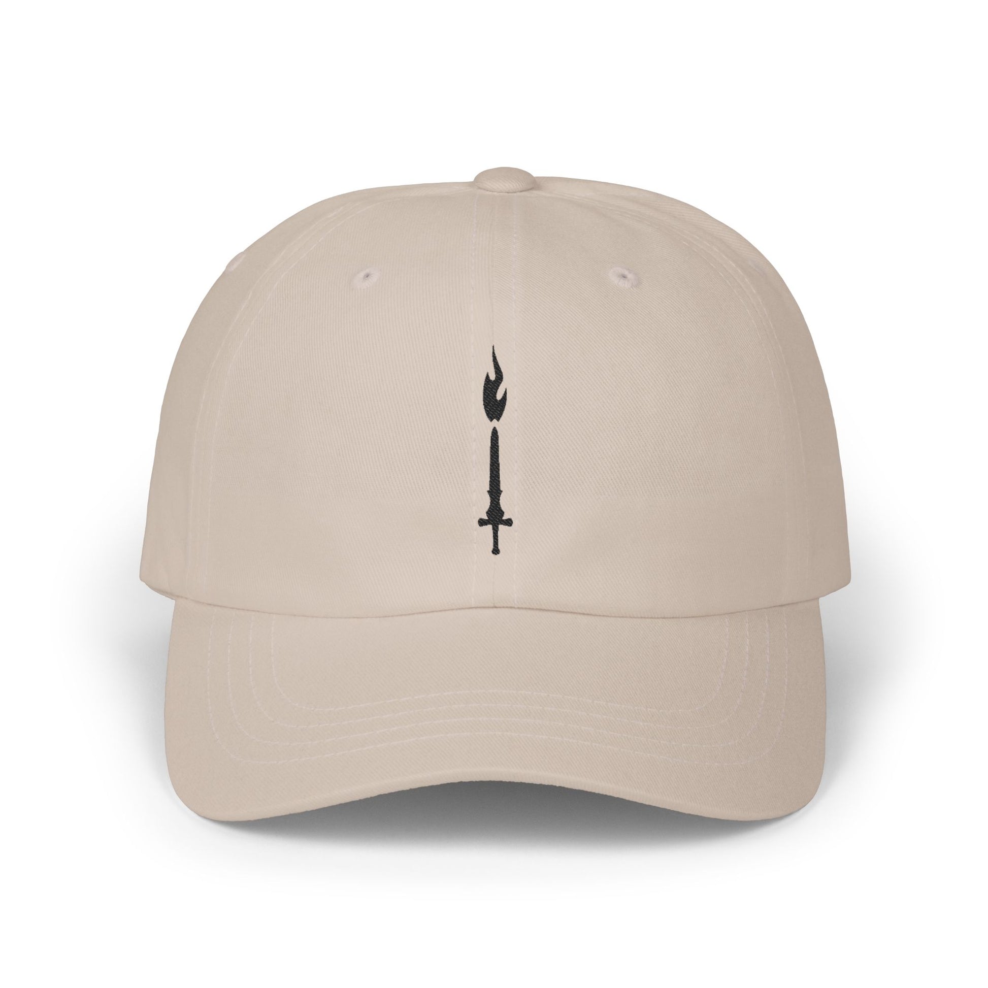 GTVT Unstructured Core Cap Low Profile Baseball Hat with Minimalist Dagger Emblem