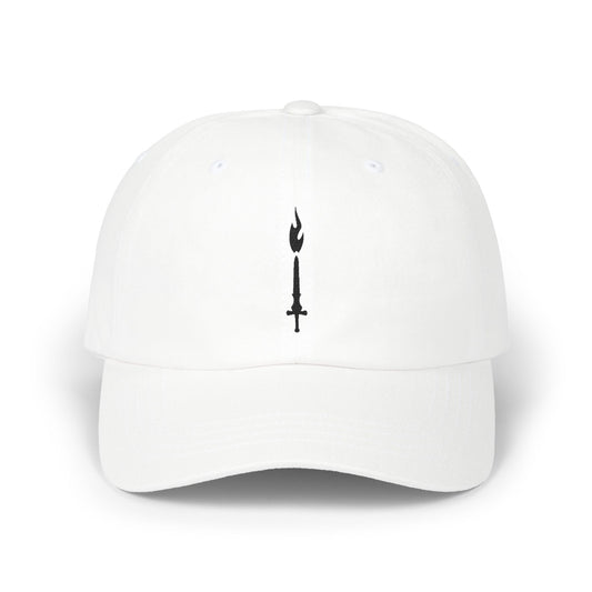 GTVT Unstructured Core Cap Low Profile Baseball Hat with Minimalist Dagger Emblem