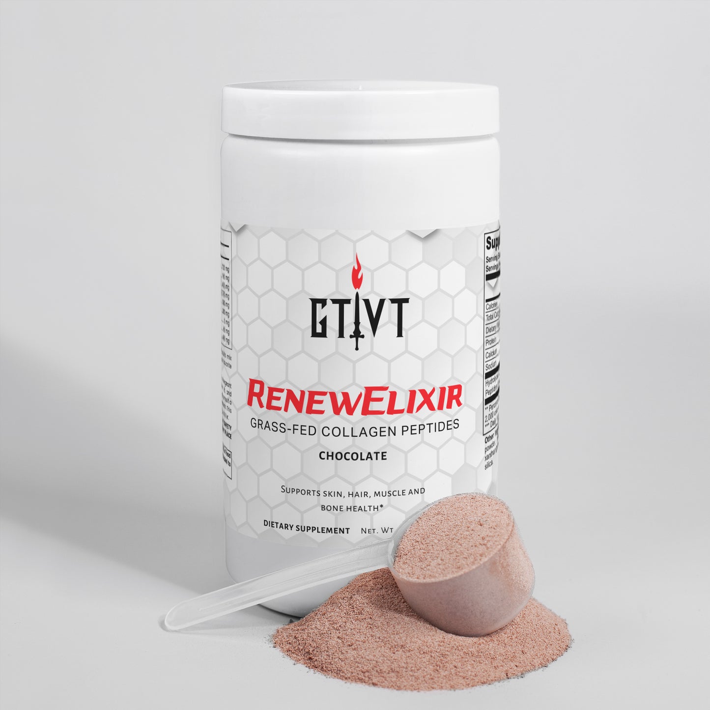 RenewElixir | Grass-Fed Hydrolyzed Collagen Peptides (Chocolate)