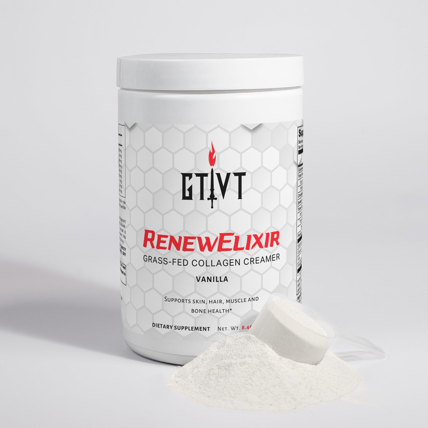 RenewElixir | Grass-Fed Hydrolyzed Collagen Creamer (Vanilla)