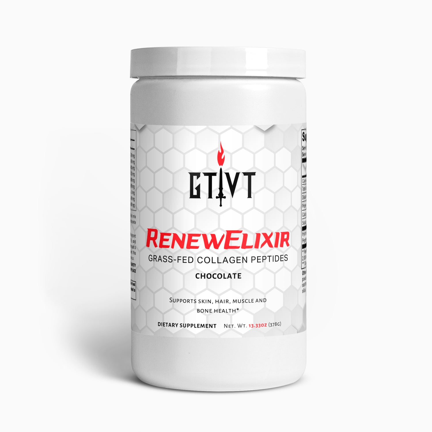 RenewElixir | Grass-Fed Hydrolyzed Collagen Peptides (Chocolate)