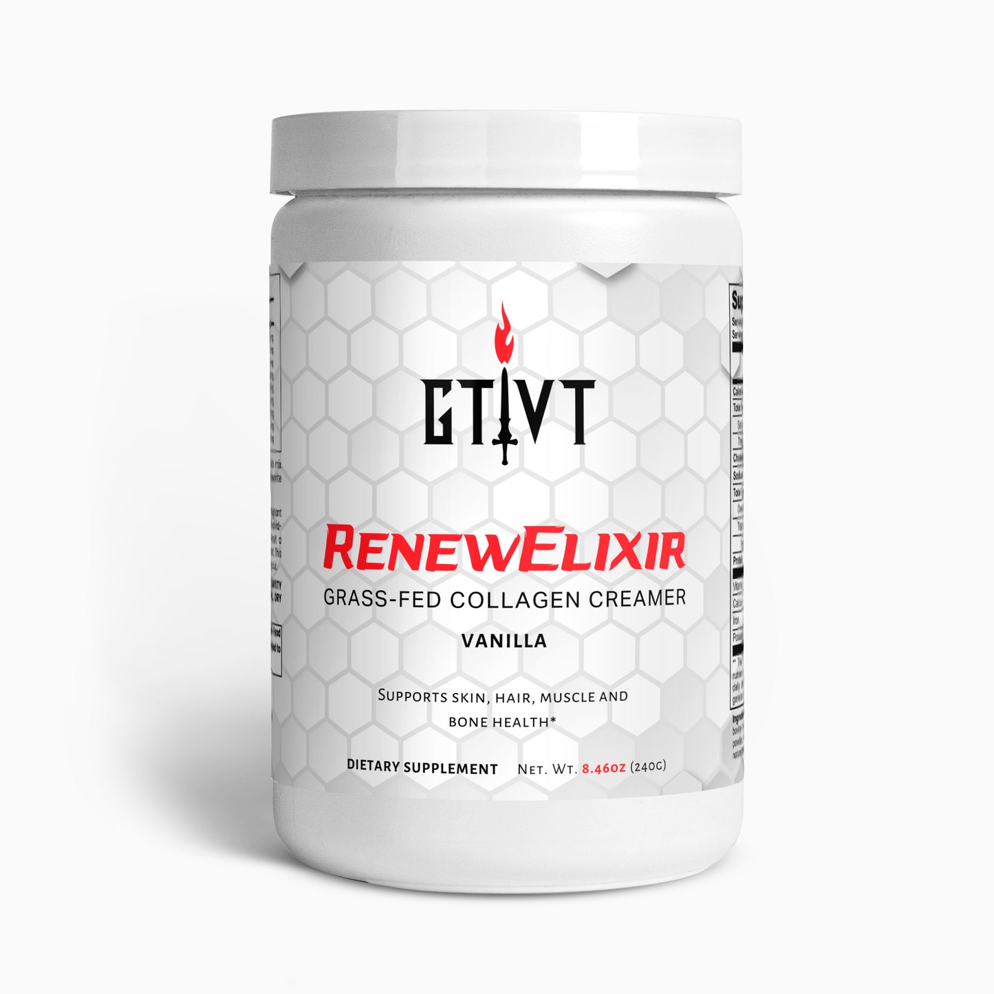 RenewElixir | Grass-Fed Hydrolyzed Collagen Creamer (Vanilla)