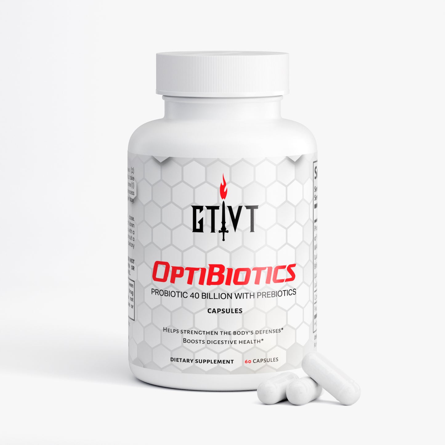 OptiBiotics | Probiotic 40 Billion with Prebiotics