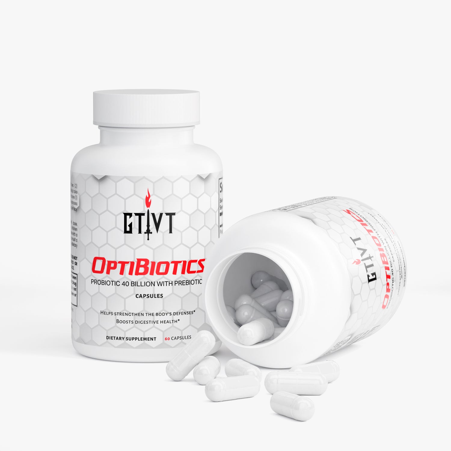OptiBiotics | Probiotic 40 Billion with Prebiotics