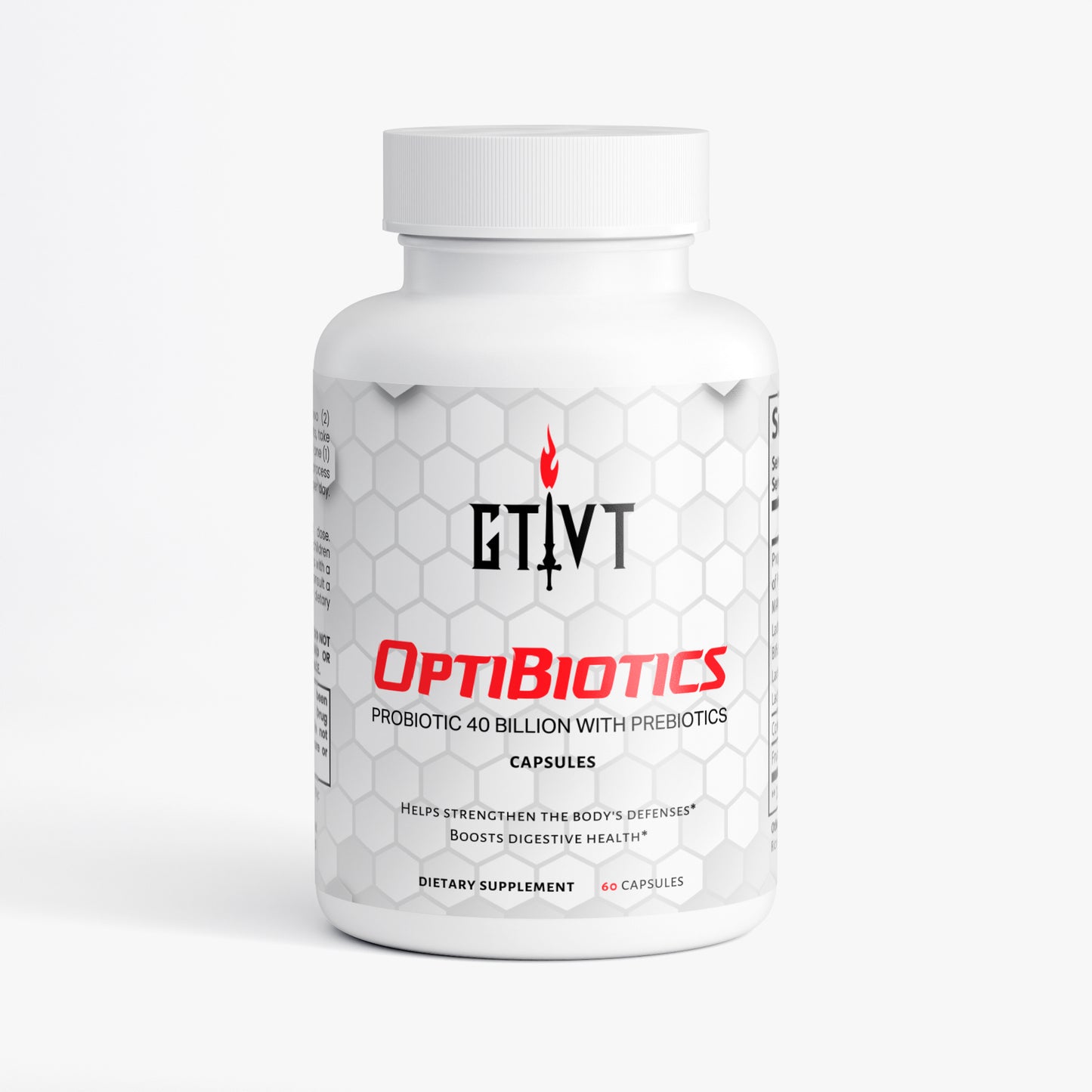 OptiBiotics | Probiotic 40 Billion with Prebiotics