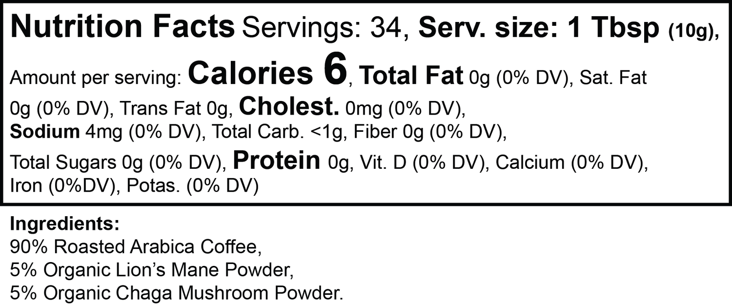 GTVT | LionsBrew | Lion’s Mane & Chaga Mushroom Coffee | Focus & Energy